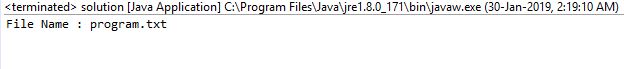 Java File getName()方法及示例