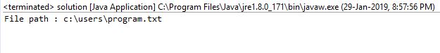 Java File getPath()方法及示例