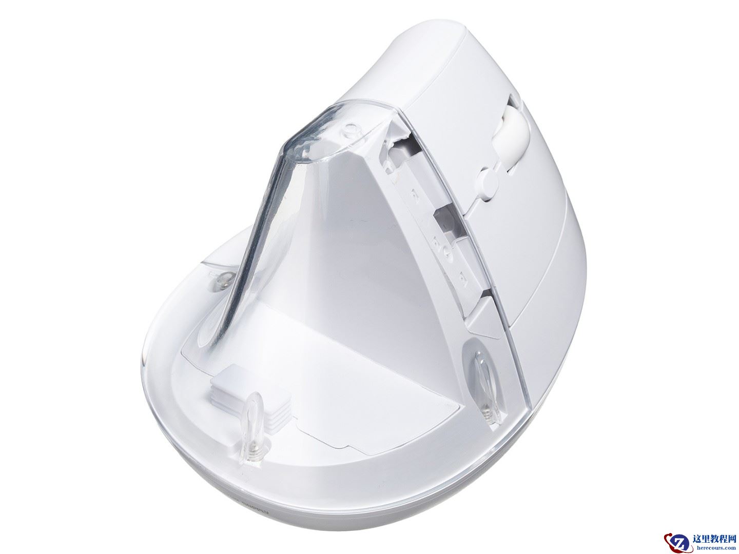 自带透明展示舱：SANWA 山业推出人体工学鼠标 400-MAWB217