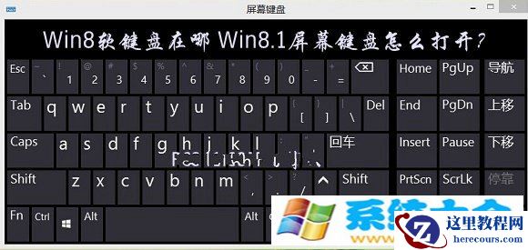 Win8软键盘在哪 Win8.1屏幕键盘怎么打开的办法