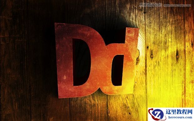 Photoshop制作特殊光线效果的3D文字教程