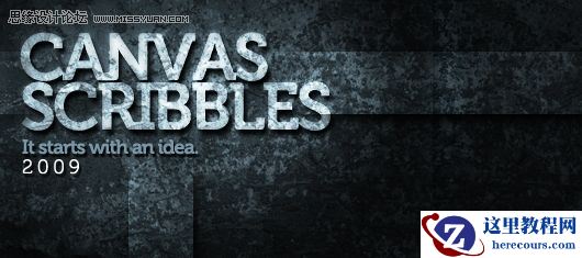 Photoshop设计一款锈渍金属文字