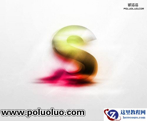 Photoshop打造超酷的立体炫彩字