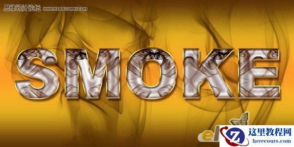 Photoshop打造烟雾妖娆的文字效果