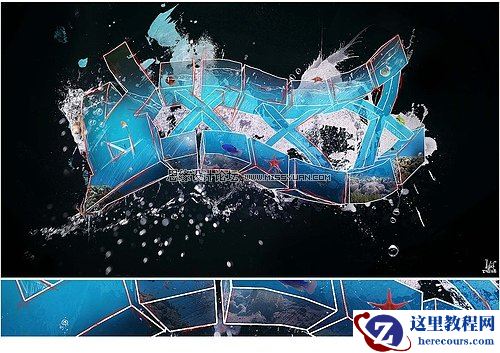 Photoshop制作3D涂鸦字体教程