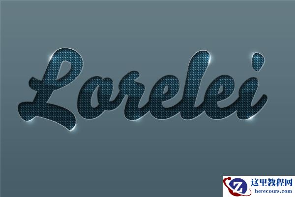 Photoshop制作边缘发光的纹理字教程