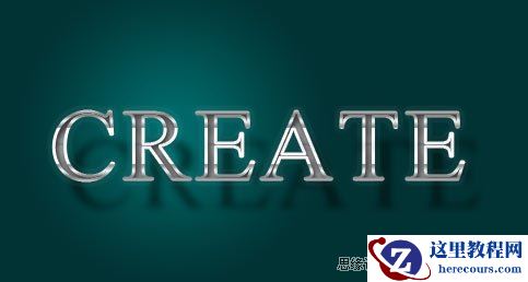 Photoshop制作简易金属字教程