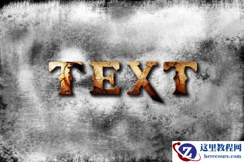 Photoshop制作游戏战神的文字特效