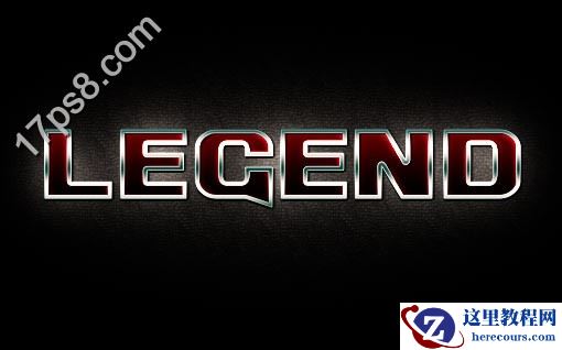 Photoshop制作质感的的3D金属字