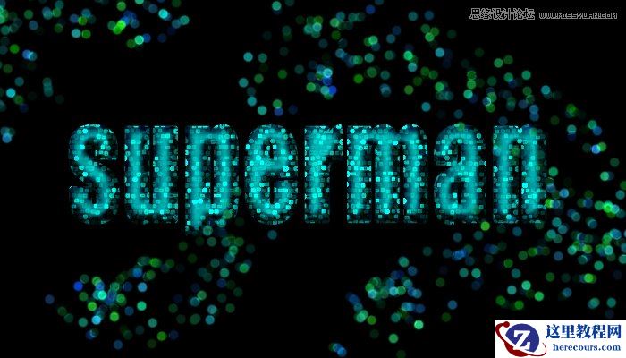 Photoshop制作高光装饰的艺术字教程