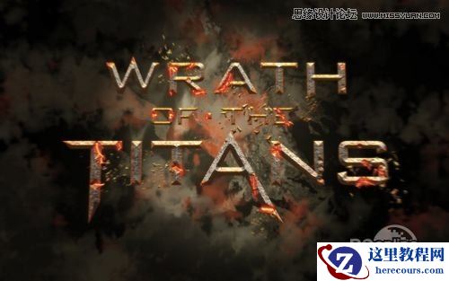 Photoshop制作诸神之怒海报艺术字教程