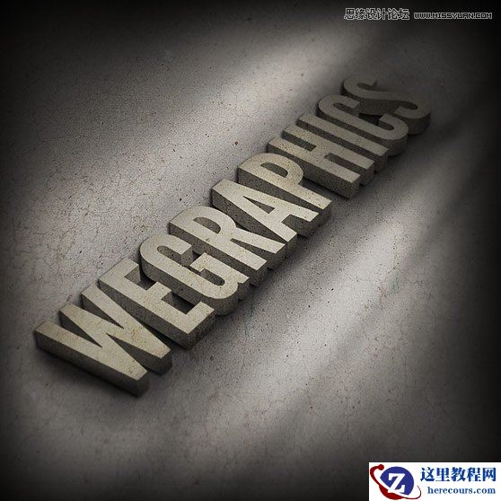 Photoshop设计颓废效果的立体字教程