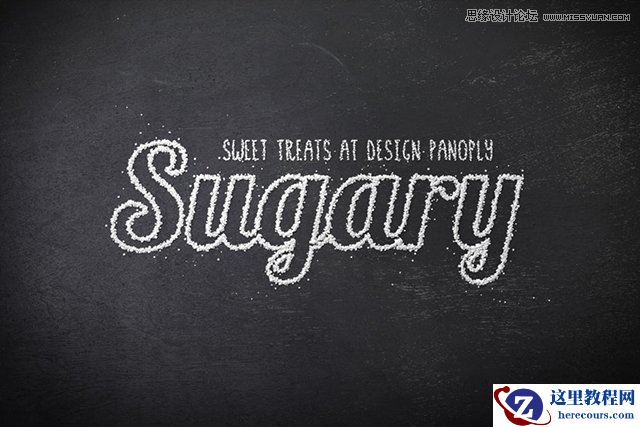 Photoshop制作霜冻效果的艺术字教程