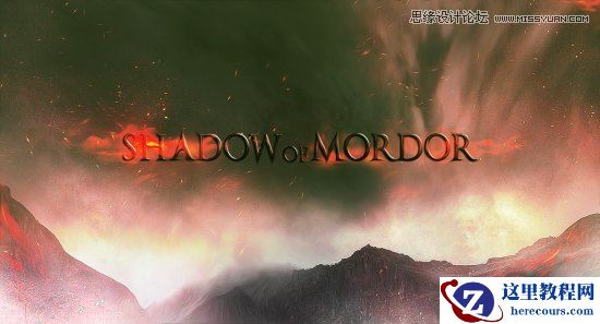 Photoshop制作超酷的魔幻风格艺术字