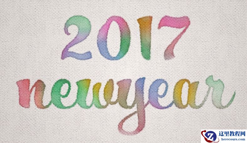 Photoshop制作水彩风格艺术字教程