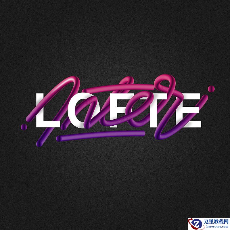 Photoshop结合AI制作立体扭曲风格的艺术字