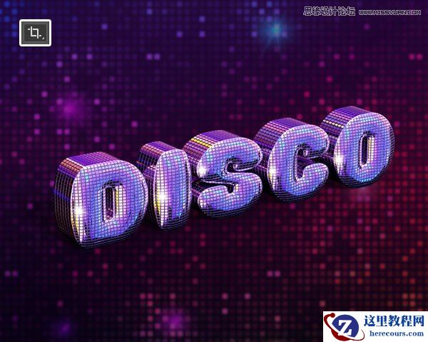 Photoshop巧用3D工具绘制绚丽的立体字