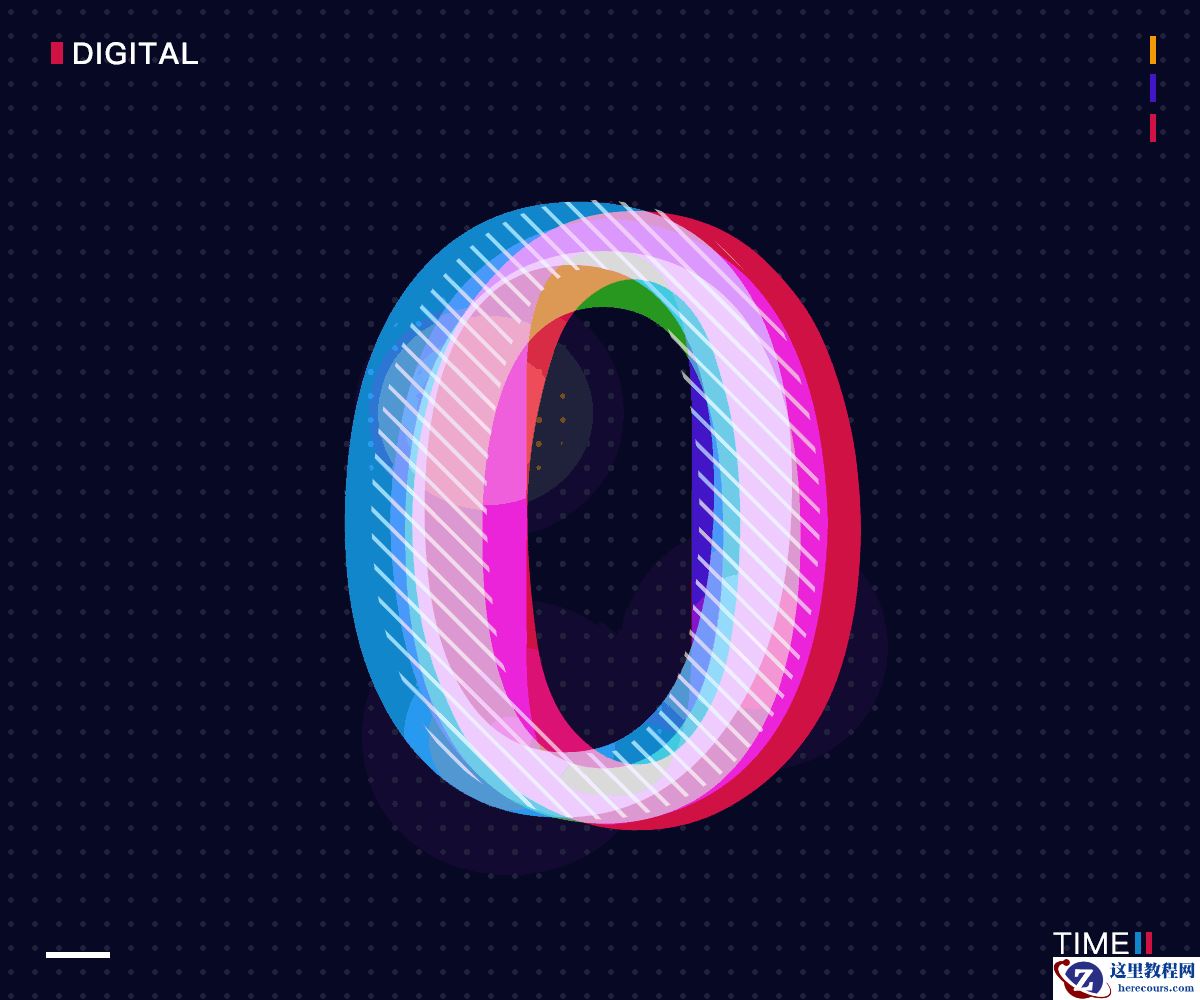 Photoshop简单方法制作时尚的艺术字教程