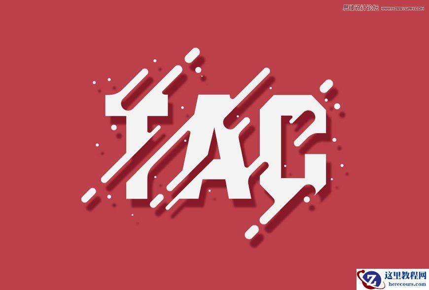 立体字：PS制作融化风格的阴影立体字