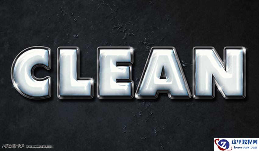 塑料文字：用PS图层样式制作塑料艺术字