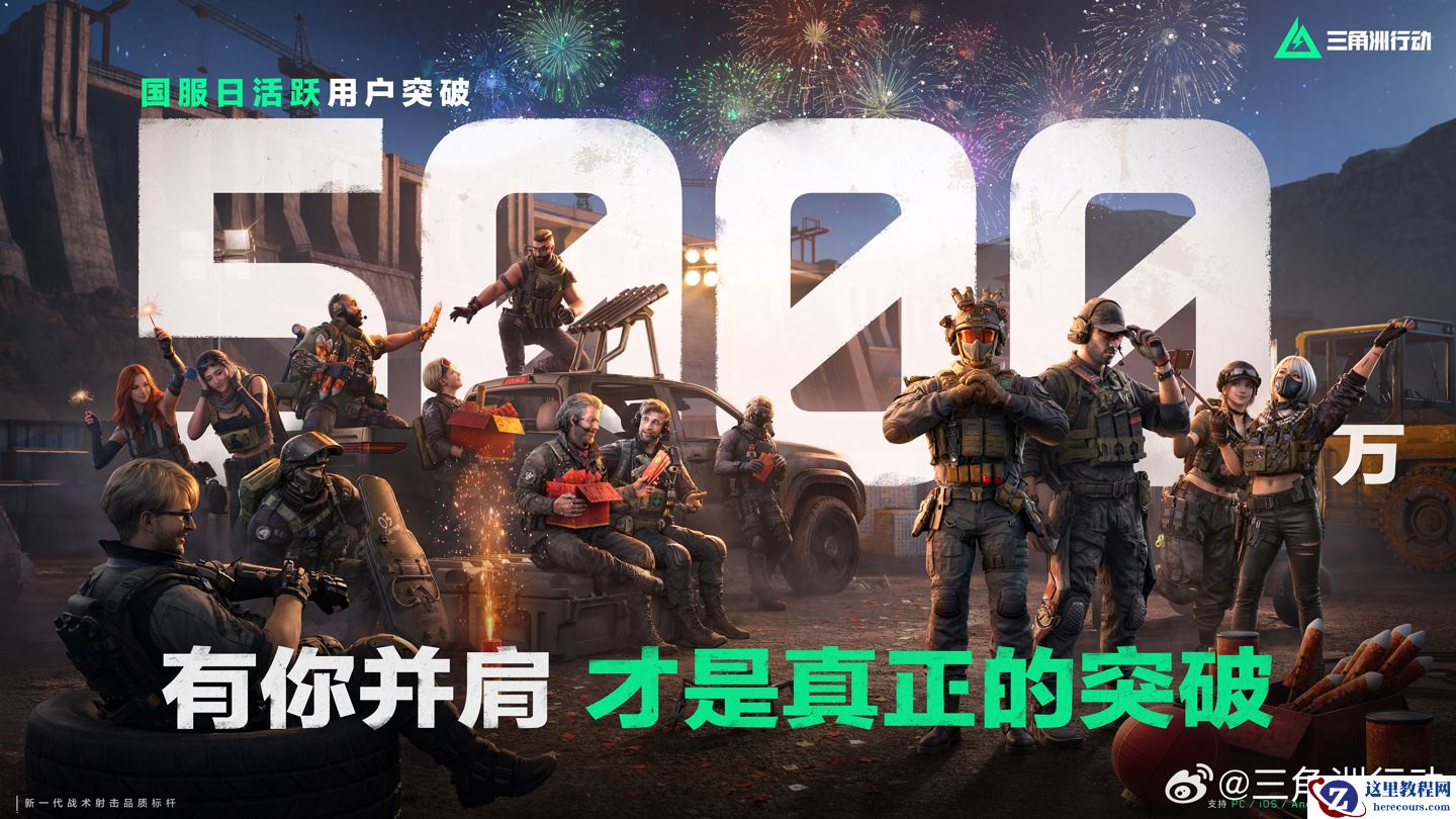 腾讯 FPS 游戏《三角洲行动》国服日活跃用户突破 5000 万