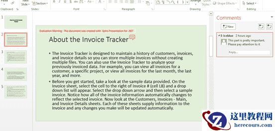 在C#里面给PPT文档实现添加注释的代码分享