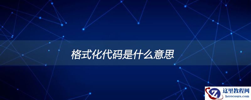格式化代码是什么意思