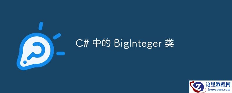 C# 中的 BigInteger 类