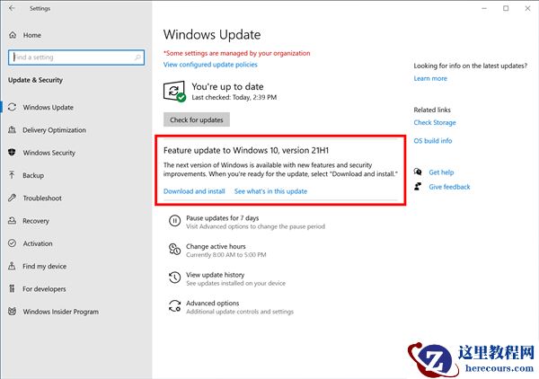 Win10 21H1发布了预览版推送Build 19043.1200！