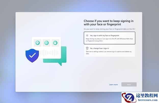Windows Hello 改版，选择是否要继续使用你的面部或指纹登录