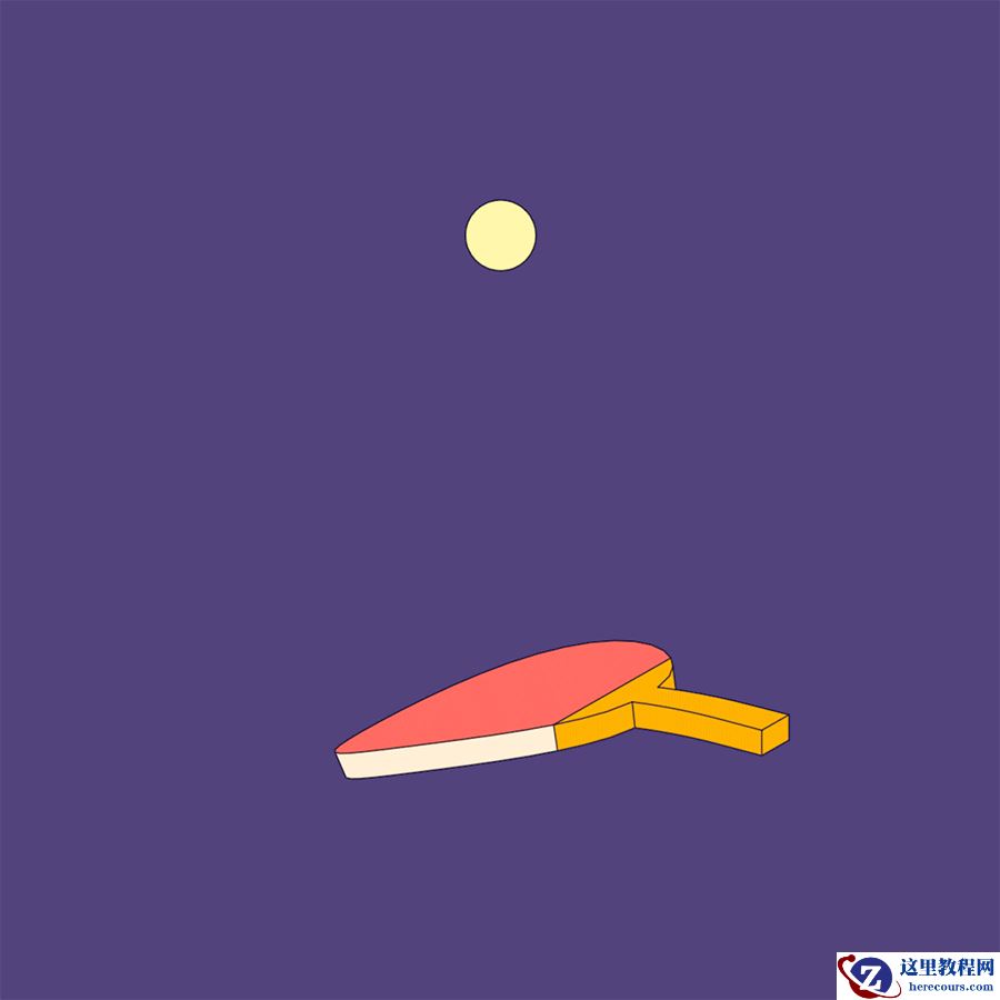 C4D制作有趣的乒乓球颠球动画效果图