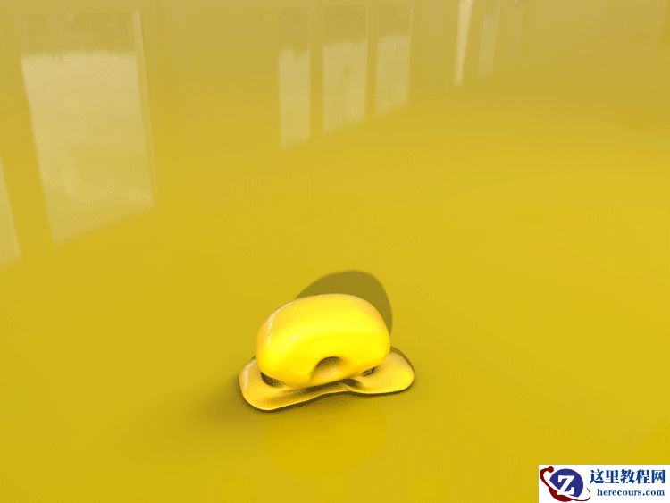 C4D制作正在充气特效的文字效果