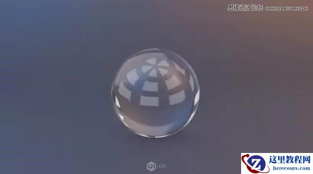 C4D制作透明的玻璃材质水晶城教程