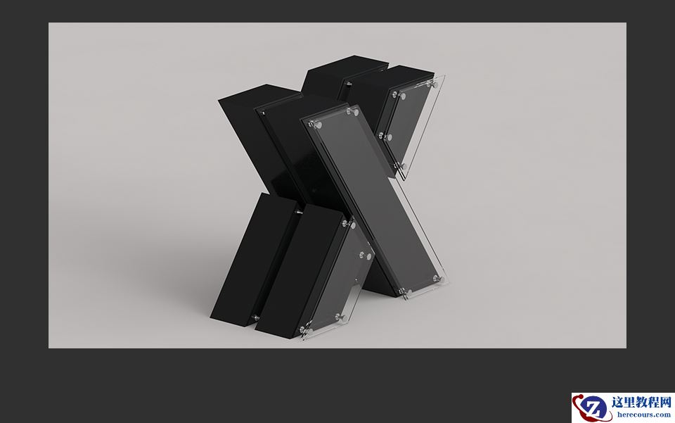 C4D制作挤压特效的3D艺术字教程