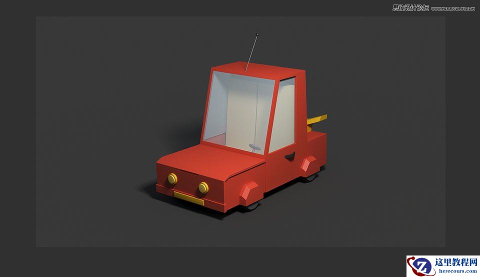 C4D制作逼真的乐高小汽车建模教程