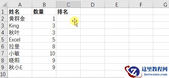 解救函数小白之Rank函数计算排名