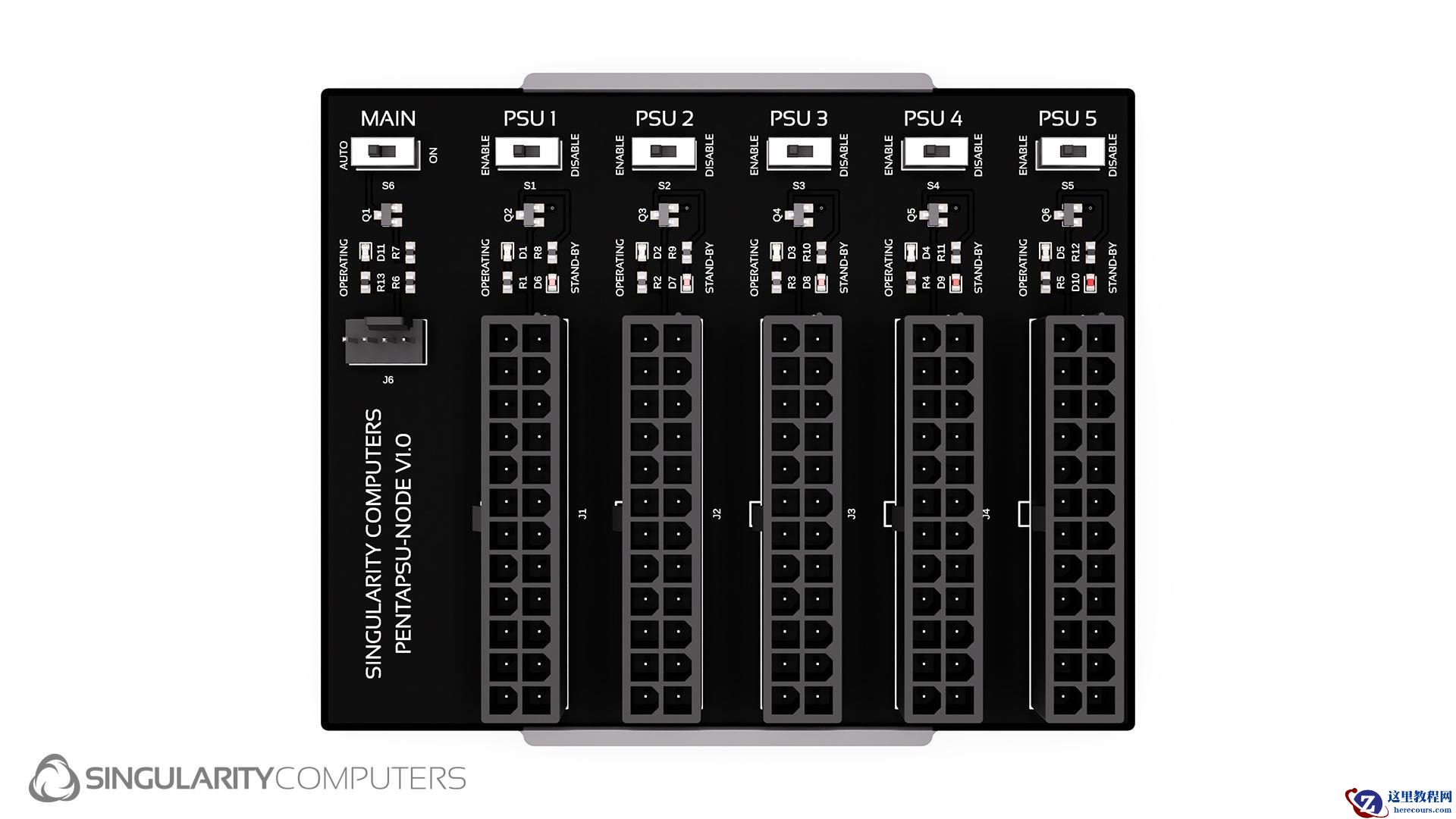 Singularity Computers 推出五合一电源集线器 PSU Penta-Node