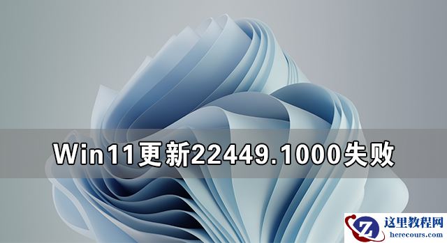 Win11更新22449.1000失败 Win11 22449.1000更新安装失败解决方法