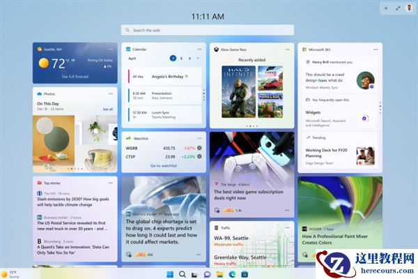 Win11发布Build 25201预览版更新 小组件全屏化功能