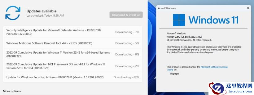 Win11 22H2(KB5017321)更新失败提示错误代码0x800F0806怎么修复？