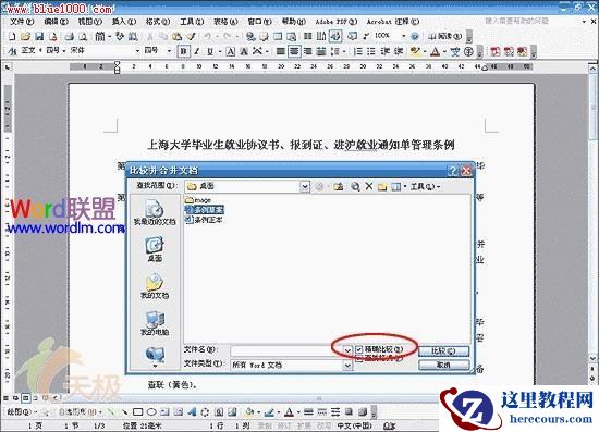 快速实现两个word文档的自动比对，找出多文档之间的差别