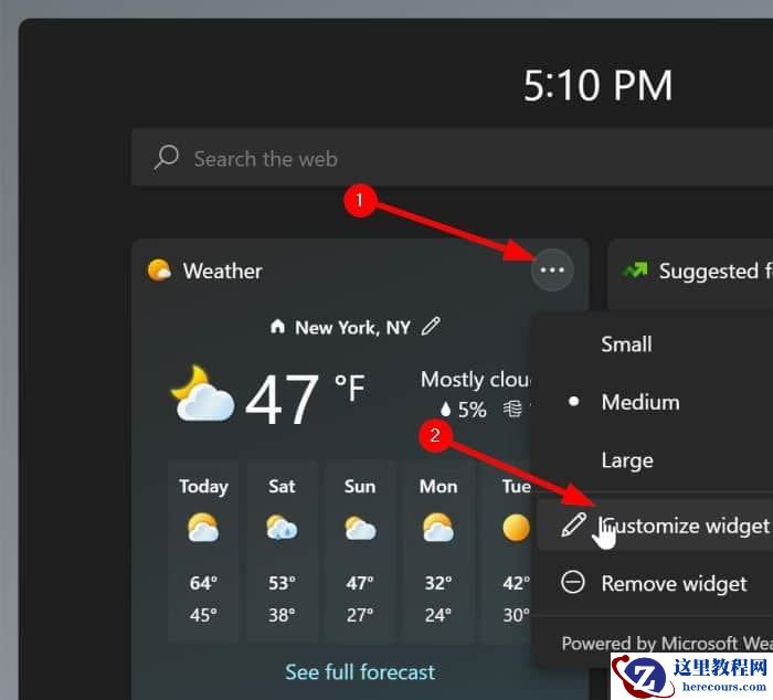 Win11小组件任务栏天气显示异常怎么办？