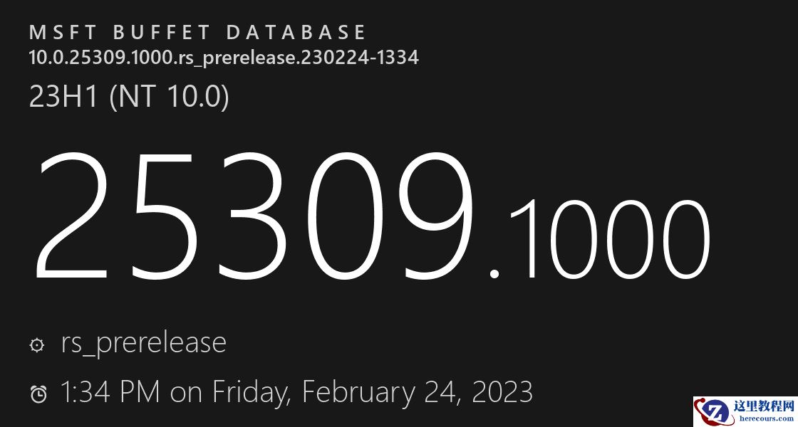 Win11 Insider Preview Build 25309.1000三月补丁推出！