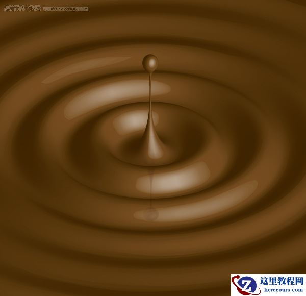 Illustrator制作焦糖涟漪效果