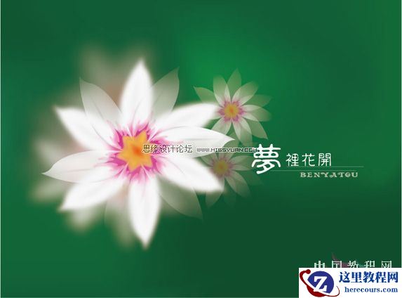 Illustrator绘制有意境的花朵教程