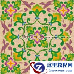 Illustrator教程：古典花纹图案的设计制作
