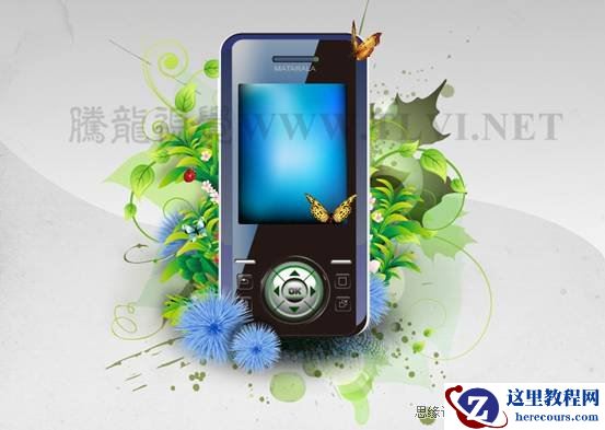 Illustrator CS5教程：巧用渐变填充设计手机广告