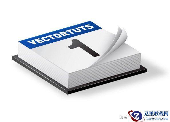 Illustrator制作简单的三维日历图标