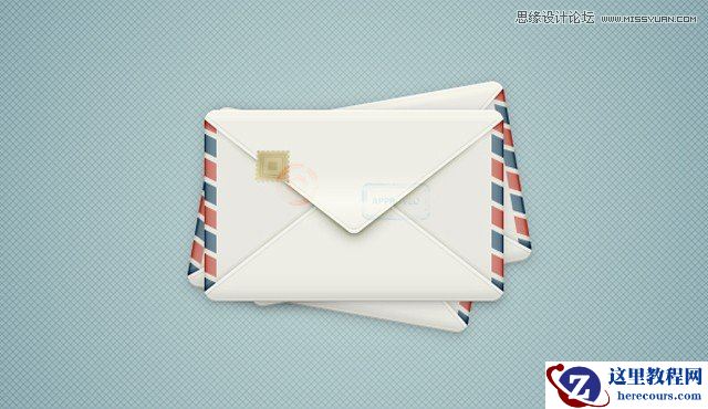 Illustrator绘制卡通风格的信封图标