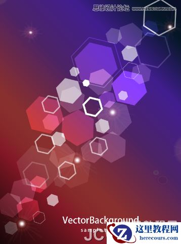 Illustrator绘制梦幻的心形背景图效果